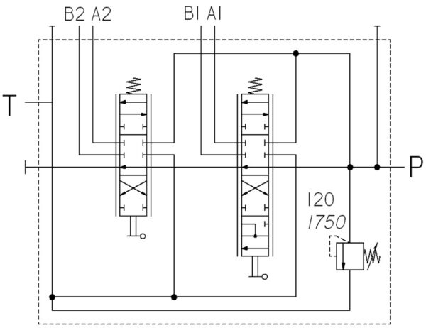 Monoblock K=2 L=45 F=2dw S=1 W=0 GS=0