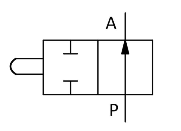 Sperrventil DN 10 G 3/8 -TG-; Stiftausführung