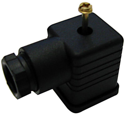 Magnetstecker; schwarz mit Dichtung und Schraube